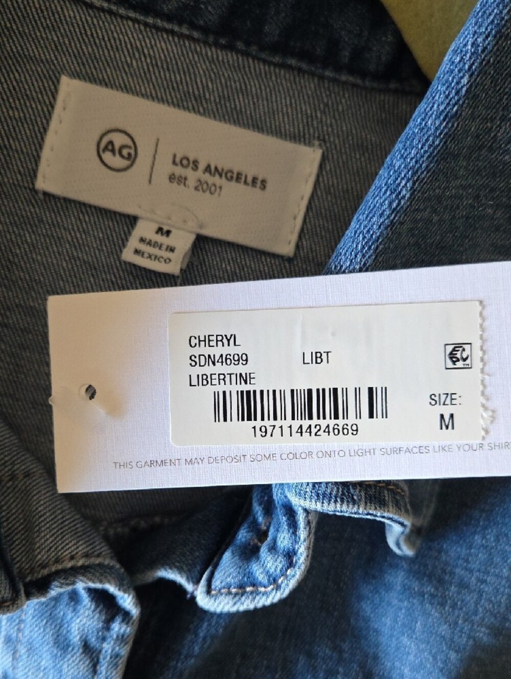 Ag Adriano Goldschmied Denim Shirt Jacket - Picture 8 of 10